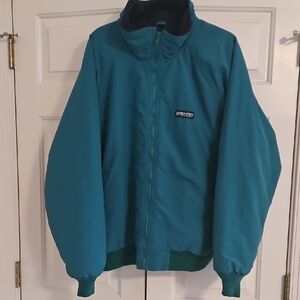 Lands' End Classic Squall Jacket Teal/Navy Mens XL